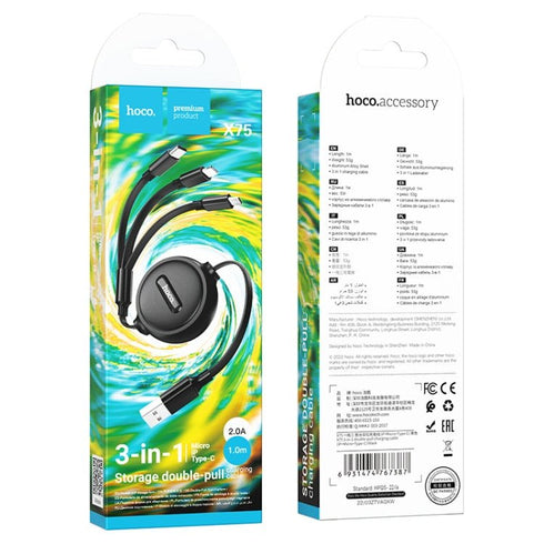 Hoco 3 in 1 Charging Cable